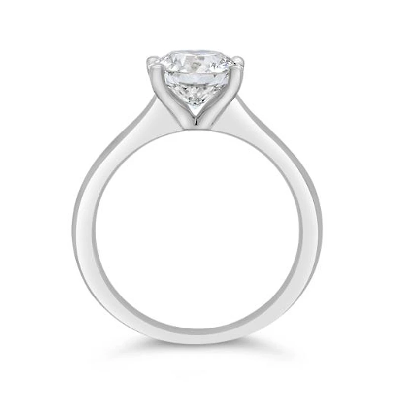 Blossom 14K White Gold Lab Grown 2.00CT Diamond Solitaire Ring