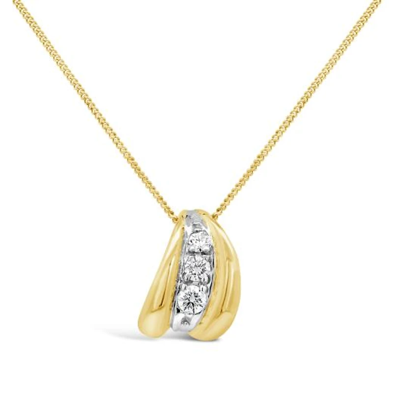 Glacier Fire 10K Yellow Gold Canadian 0.10CTW Diamond Pendant