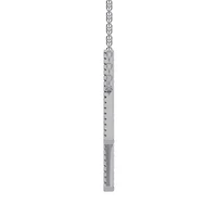 New Brilliance Sterling Silver Lab Grown 0.75CTW Diamond Initial "H" Necklace
