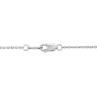 Sterling Silver Blue & White Diamond Whale Pendant