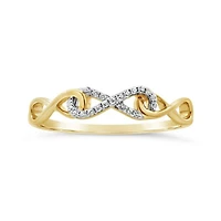 Infinite Love 10K Yellow Gold Diamond Fashion Ring