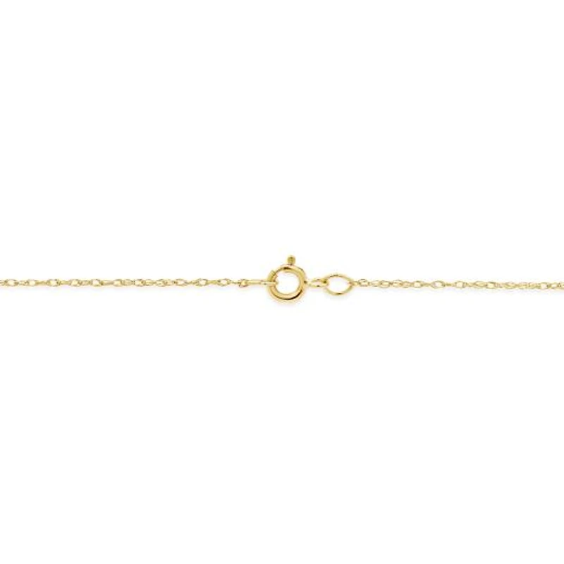 10K Yellow Gold 0.10CTW Diamond Cross Pendant