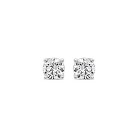 New Brilliance 14K White Gold Lab Grown 1.00CTW Diamond Stud Earrings