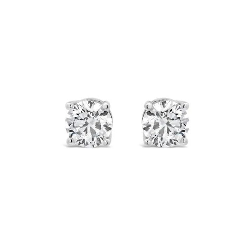 New Brilliance 14K White Gold Lab Grown 2.00CTW Diamond Stud Earrings