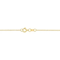 10K Yellow Gold Diamond Love Knot Pendant