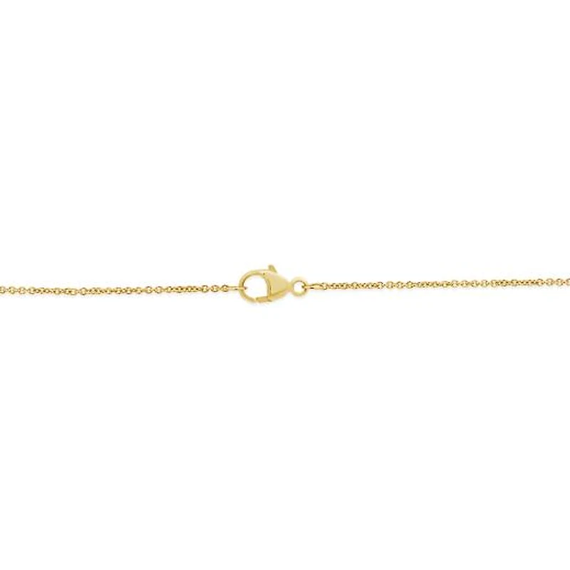 Bella Moda 10K Yellow Gold 0.20CTW Diamond Y-Necklace