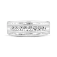 10K White Gold 0.50CTW Diamond Wedding Band