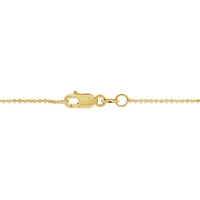 Brevani 10K Yellow Gold 0.39CTW Diamond Drop Necklace