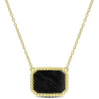 Julianna B Yellow Plated Sterling Silver Hematite Necklace