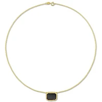 Julianna B Yellow Plated Sterling Silver Hematite Necklace