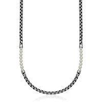 SteelX Stainless Steel White Shell Pearl Necklace