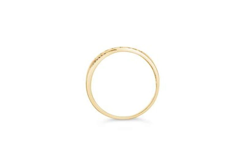 10K Yellow Gold Diamond "I Love You" Promise Ring