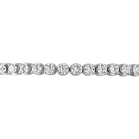 New Brilliance 10K White Gold Lab Grown 5.02CTW Diamond Tennis Bracelet