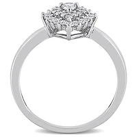 Julianna B 14K White Gold 0.48CTW Diamond Pear Shaped Bridal Ring