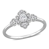 Julianna B 14K White Gold 0.24CTW Diamond Bridal Ring