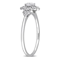 Julianna B 14K White Gold 0.24CTW Diamond Bridal Ring