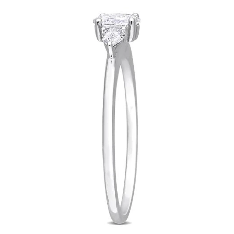 Julianna B 14K White Gold 0.49CTW Diamond Three-Stone Ring