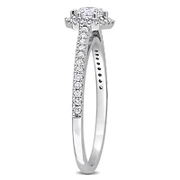 Julianna B 14K White Gold 0.49CTW Diamond Halo Bridal Ring