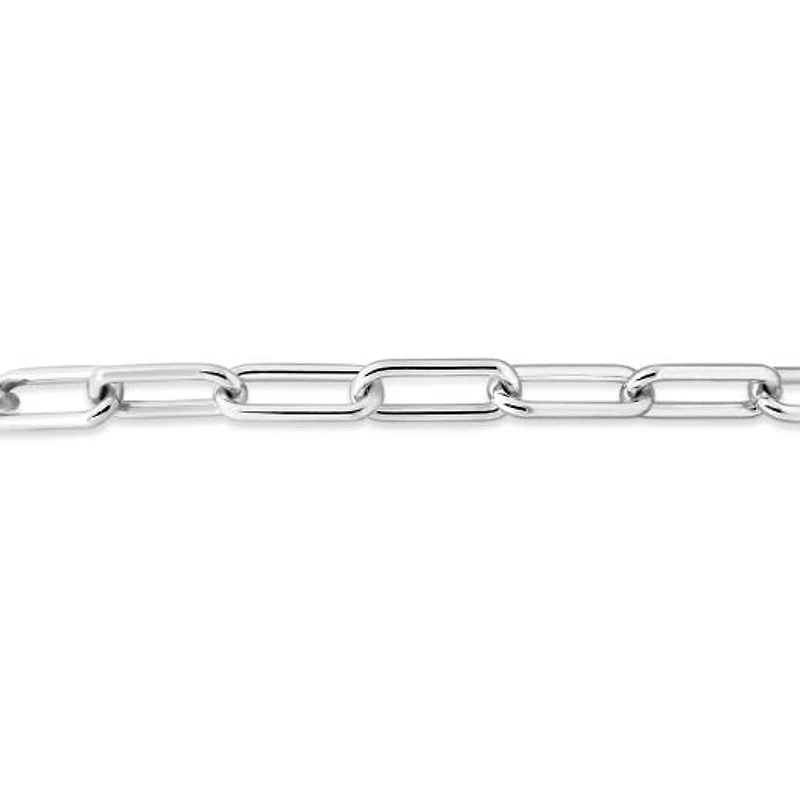 Sterling Silver 0.15CTW Diamond Infinity Heart Paperclip Bracelet