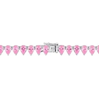 Julianna B Created Pink Sapphire 18" Tennis Necklace