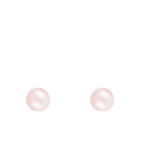 Sterling Silver 7-8mm Pink Freshwater Pearl Bracelet Earrings and Necklace Set