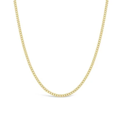 10K Yellow Gold 24" Miami Curb