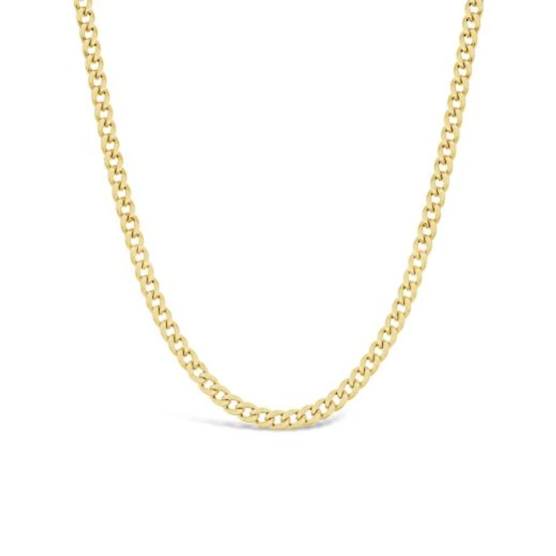 10K Yellow Gold 22" Miami Curb Chain