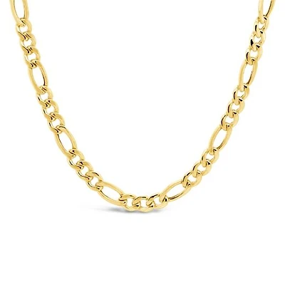 10K Yellow Gold 24" 4.5mm Figaro Chain