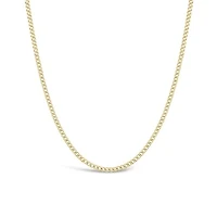 10K Yellow Gold 28" 3.6mm Semi-Solid Miami Cuban Curb Chain