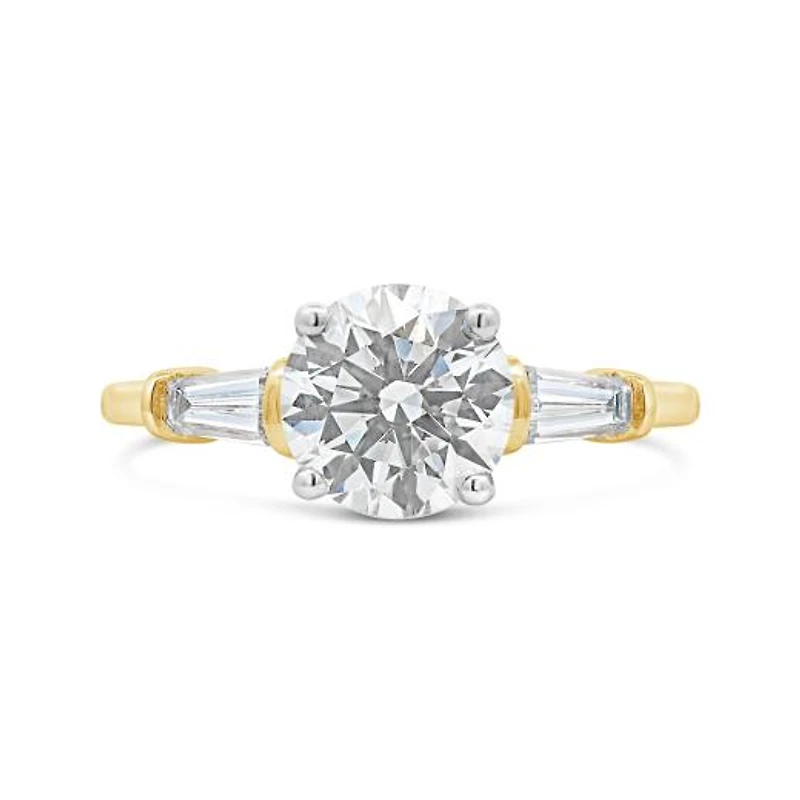New Brilliance 14K Yellow Gold Lab Grown 2.50CTW Diamond Bridal Ring