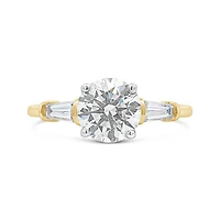 New Brilliance 14K Yellow Gold Lab Grown 2.50CTW Diamond Bridal Ring
