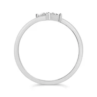 10K White Gold Diamond Promise Ring