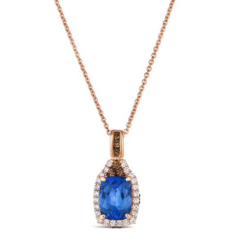 Le Vian 14K Strawberry Gold Tanzanite & 0.24CTW Diamond Pendant