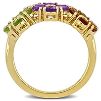 Julianna B Sterling Silver Amethyst, Citrine and Peridot Ring