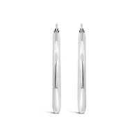 14K White Gold 30mm Hoop Earrings