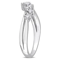 Julianna B Sterling Silver 0.17CTW Diamond Fashion Ring