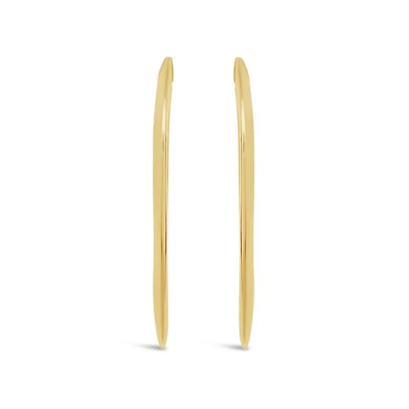 10K Yellow Gold Large Hoop Earring