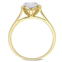 Julianna B 14K Two-Tone Gold 0.10CTW Diamond Heart Ring