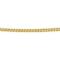 10K Yellow Gold 18" Semi Solid Double Rope Chain