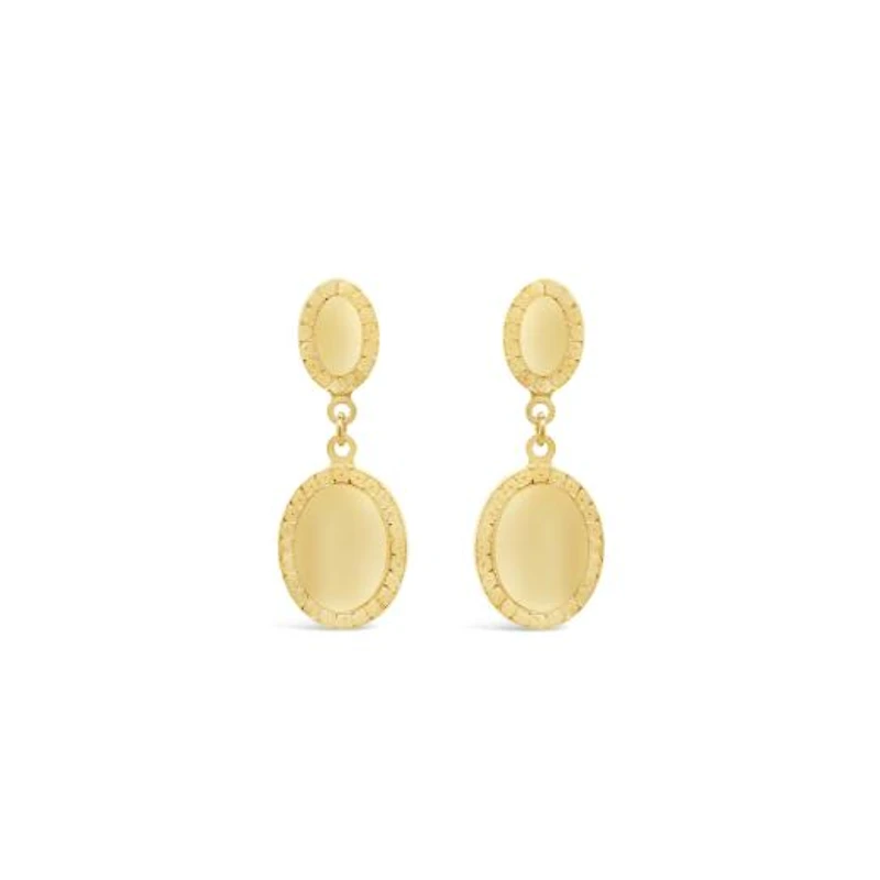 10K Yellow Gold Classic Drop Earring