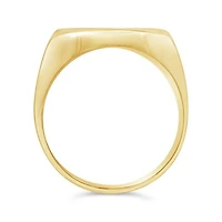 10K Yellow Gold Large Square Signet Ring