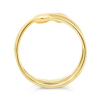 10K Yellow Gold Corkscrew Ball Ring