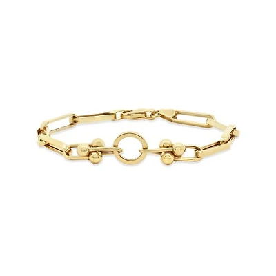 14K Yellow Gold 7.5" Open Link Bracelet