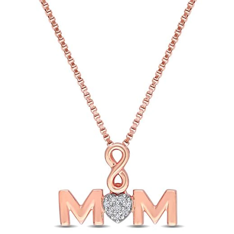 Julianna B Sterling Silver Diamond Pendant