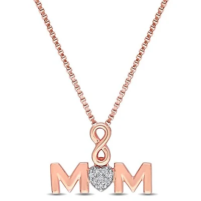 Julianna B Sterling Silver Diamond Pendant
