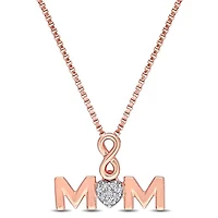 Julianna B Sterling Silver Diamond Pendant