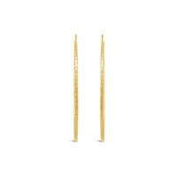 10K Yellow Gold 40mm Flexible Hoop Earrings