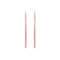 10K Rose Gold 40mm Flexible Hoop Earrings