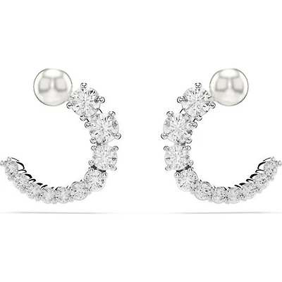 Swarovski Matrix Hoop Studs