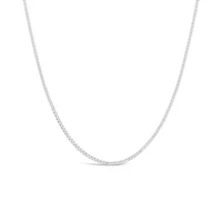 10K White Gold 18" 0.8mm Box Chain